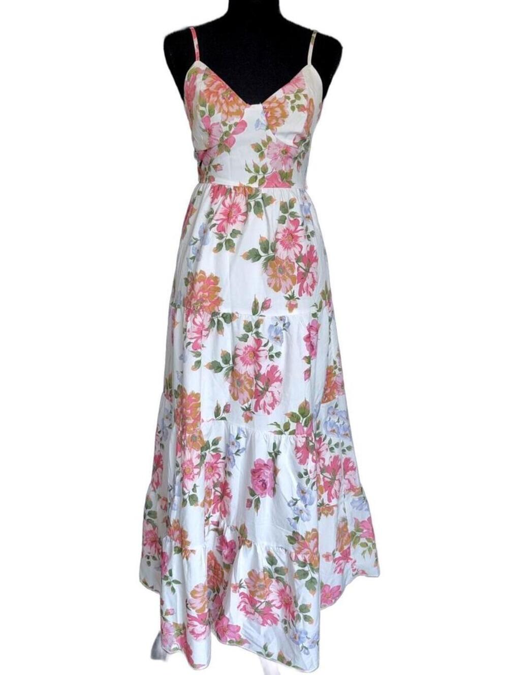 NWOT Tie-Back Midi Dress, Size XS